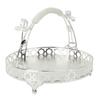 Fruit Tray Retro   Round Large Capacity Handle Design Decorative Strong Alloy Fruit Bowl for Party Family Bar Cafe