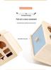 Montessori 4-in-1 Wooden Coin Box: Early Education Toy for Toddler Shape Matching, Sensory Training, and Intellectual Development.