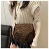New Retro Suede Faux Leather Saddle Bag for Women Fringe Tassel Crossbody Shoulder Purse Vintage Western Style Handbag