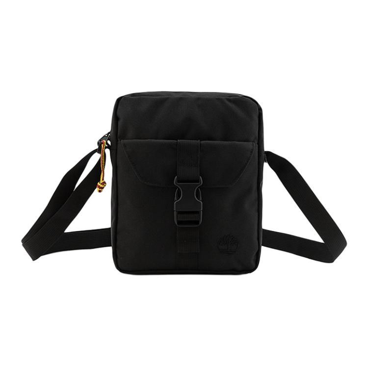 Timberland 4L Brand Logo Fabric Shoulder Crossbody Bag Unisex bags Black A6MEN001 Black