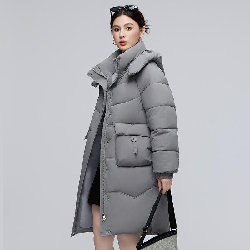 

Зимняя свободная хлопковая куртка для женщин средней длины, утолщенная хлопковая куртка XXL