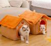 Four Seasons Warm Pet House: Removable & Washable Bed for Cats and Small Dogs