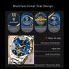 Poedagar 996 Hot Sale Men Quartz Watch Stainless Steel Strap Waterproof Luminous Hands Business Casual Male Wristwatch