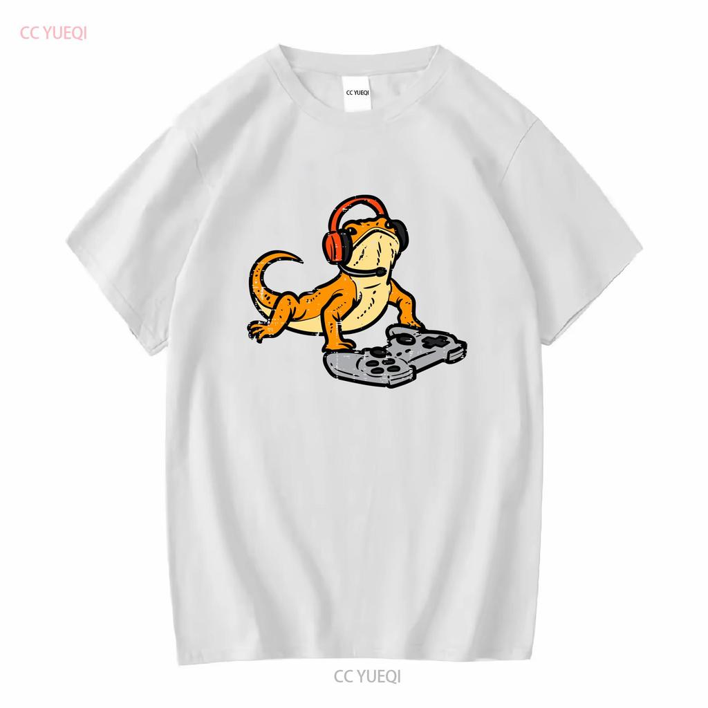New Bearded Dragon Video Gaming Funny Gamer Animal SHIRT MADE IN USA Size S 3XL vintage Washed designer clothes Versatile Soft
