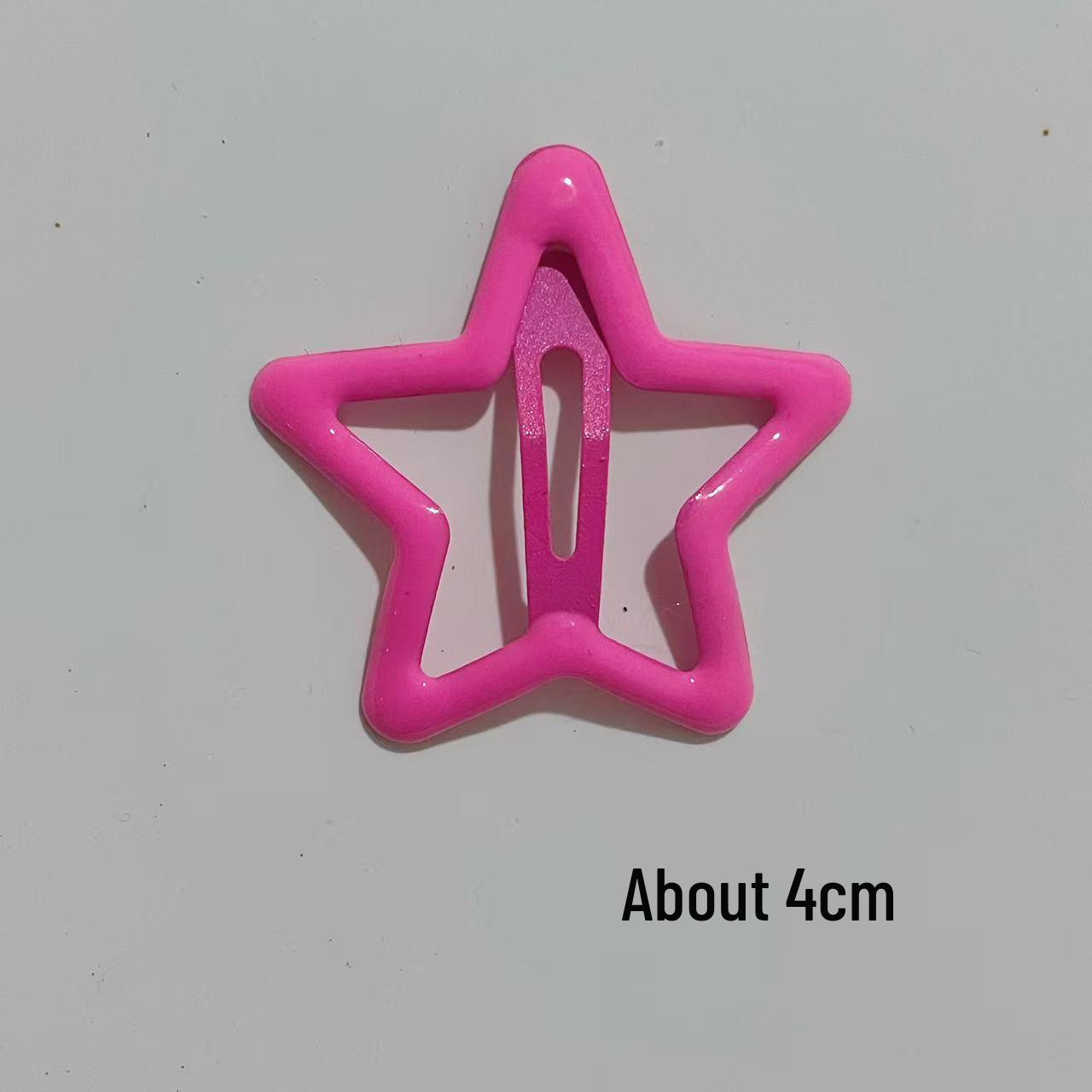 

4cm Dopamine Star Hair Clip: Trendy Hairpin for Women & Babies 2025