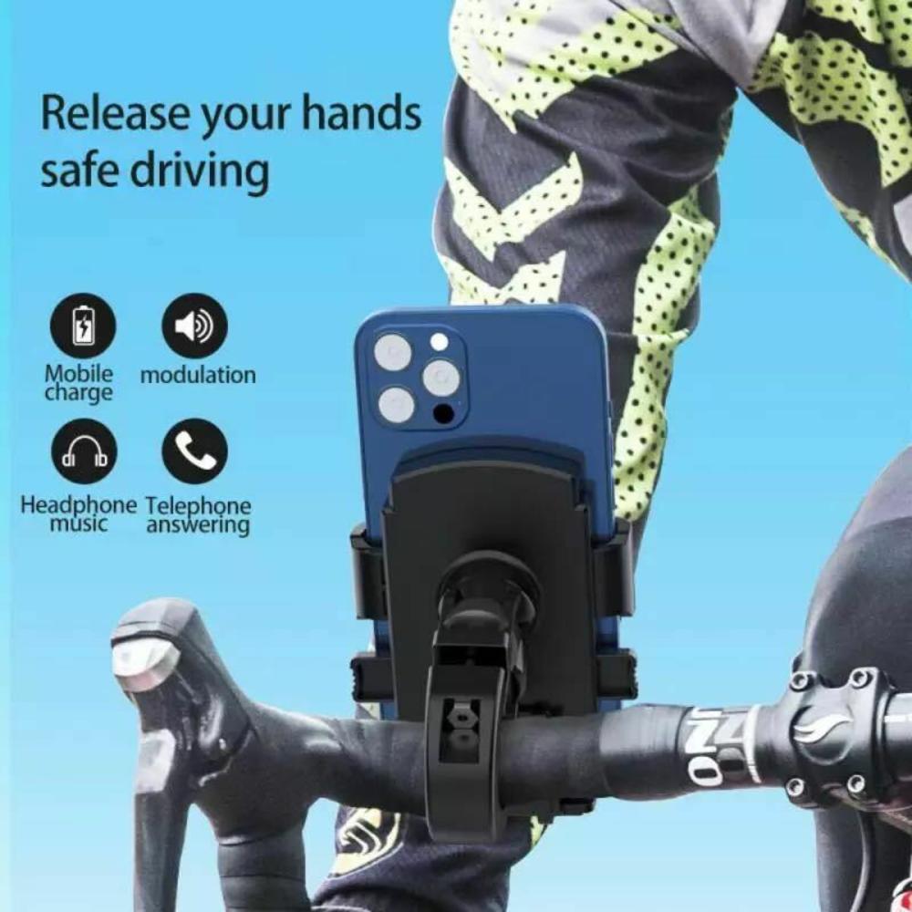 Motorcycle Bike Phone Holder Bicycle Cellphone Stand Adjustable Support MTB Bike Handlebar Silicone Mount Holder Universal
