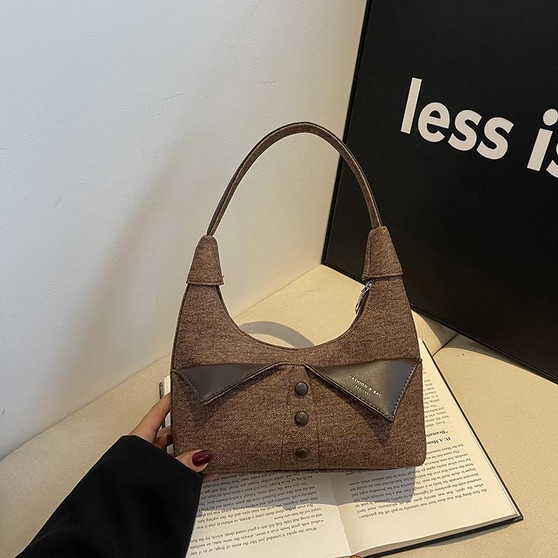 Niche Design, High-end Feel, Contrasting Color Buttons, Underarm Bag, Versatile Commuting Shoulder Bag, Handbag