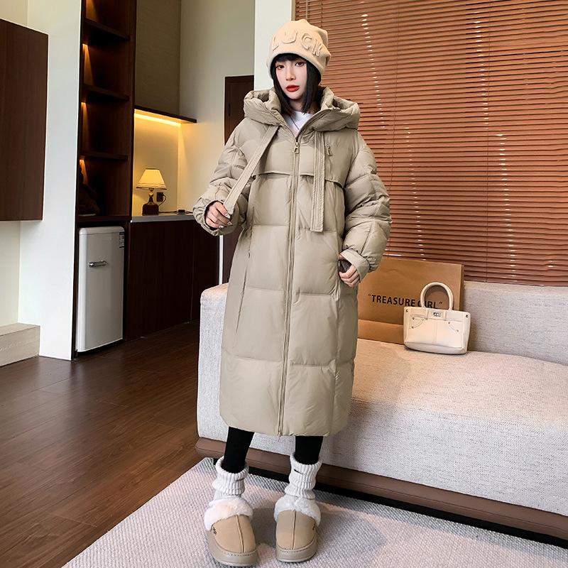 Winter Medium and Long Thickened Cotton-padded Jacket Women's New Coat Loose Cotton-padded Jacket Cold and Warm Cotton-padded Jacket Tide