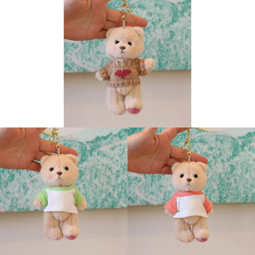 Classic Teddy Bear Plush Toy With Keychain And Soft Pp Cotton Filling For Collectors And Kids