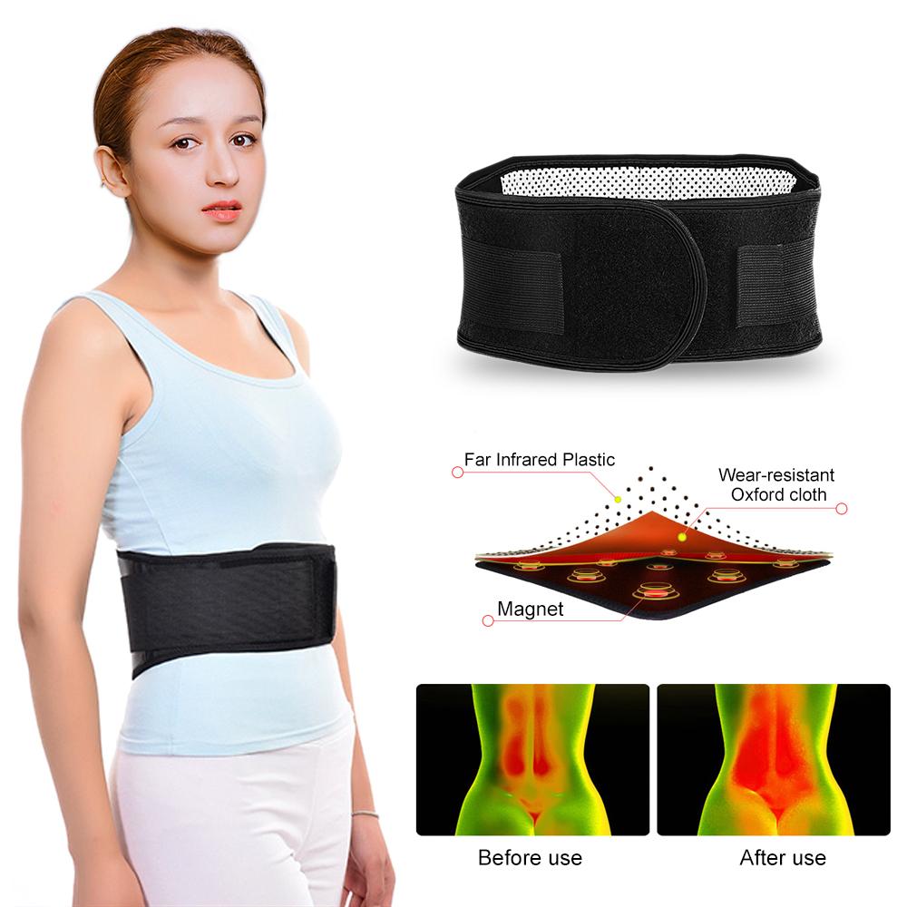 Self Heating Lower Back Supports Magnetic Therapy Lumbar Waist Bandage Back Waist Belt Tourmaline Waist Brace Support Belt Band