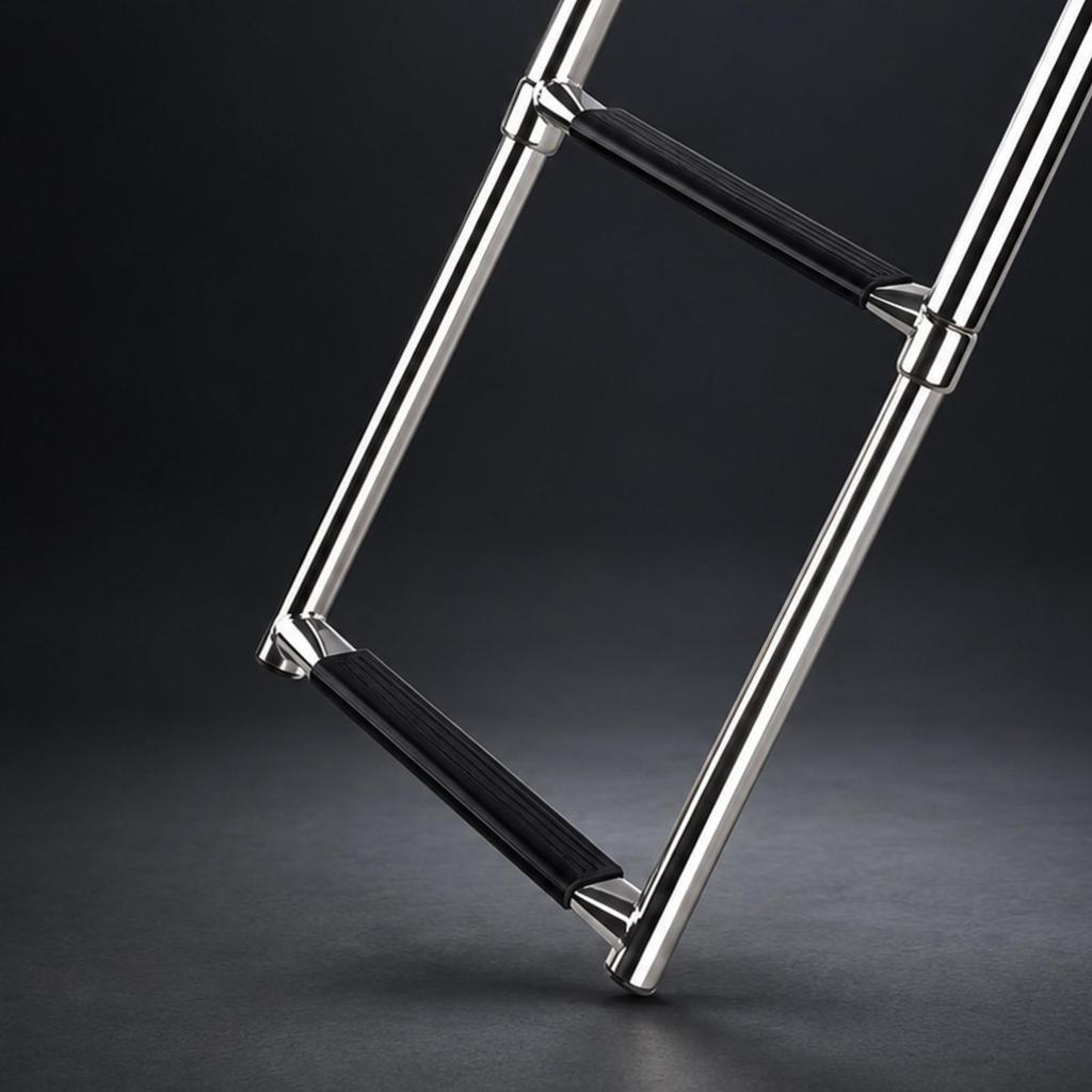 Marine Boarding Ladder Resistant TwoRung Compact for Boat Entry