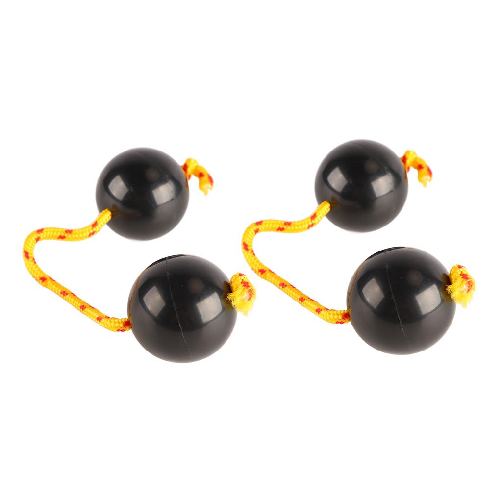 African Rhythmic Shaker Ball 2Pcs African Rhythmic Ball Adjustable Black Comfortable African Shaker Rattle Ball for Entertaining