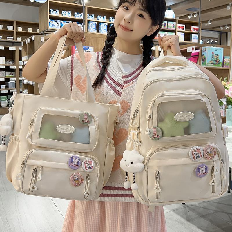 Schoolbags for Children Elementary School Students  Girls High School and Junior High School Students  Two Piece Backpacks