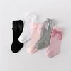5Pairs/pack Children's Girl Socks Cotton Bow Baby Long Socks Fashion Princess Kids Sock For Girls 0-7Years Stocking 2023