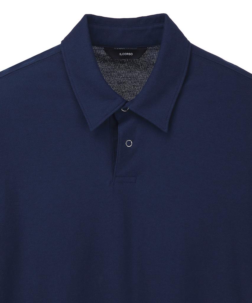 IL CORSO [Soktas] Aero Pk Short Sleeve T-Shirt Navy Iets5E419N2
