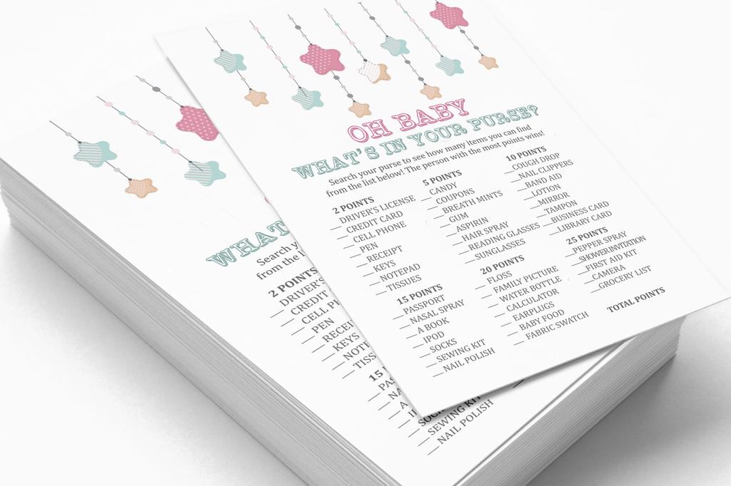 Inkdotpot 50 BabyA  AlphabetA  ABCA  GameA  Star Baby Shower Game Gender Neutral Party