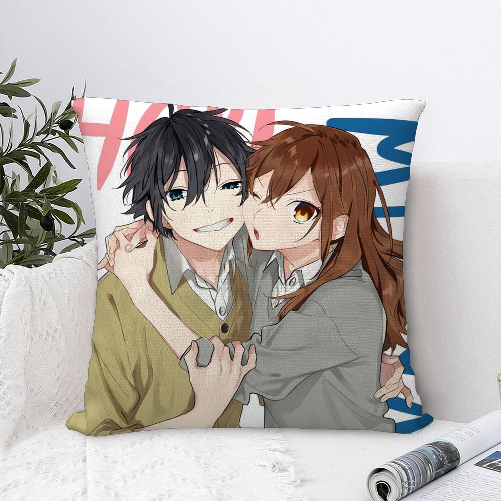 H-Horimiya Anime Pillow Case Plush Fabric Soft Pillowcase Double Sided Print Sofa Cushion Cover Throw Pillow Cover