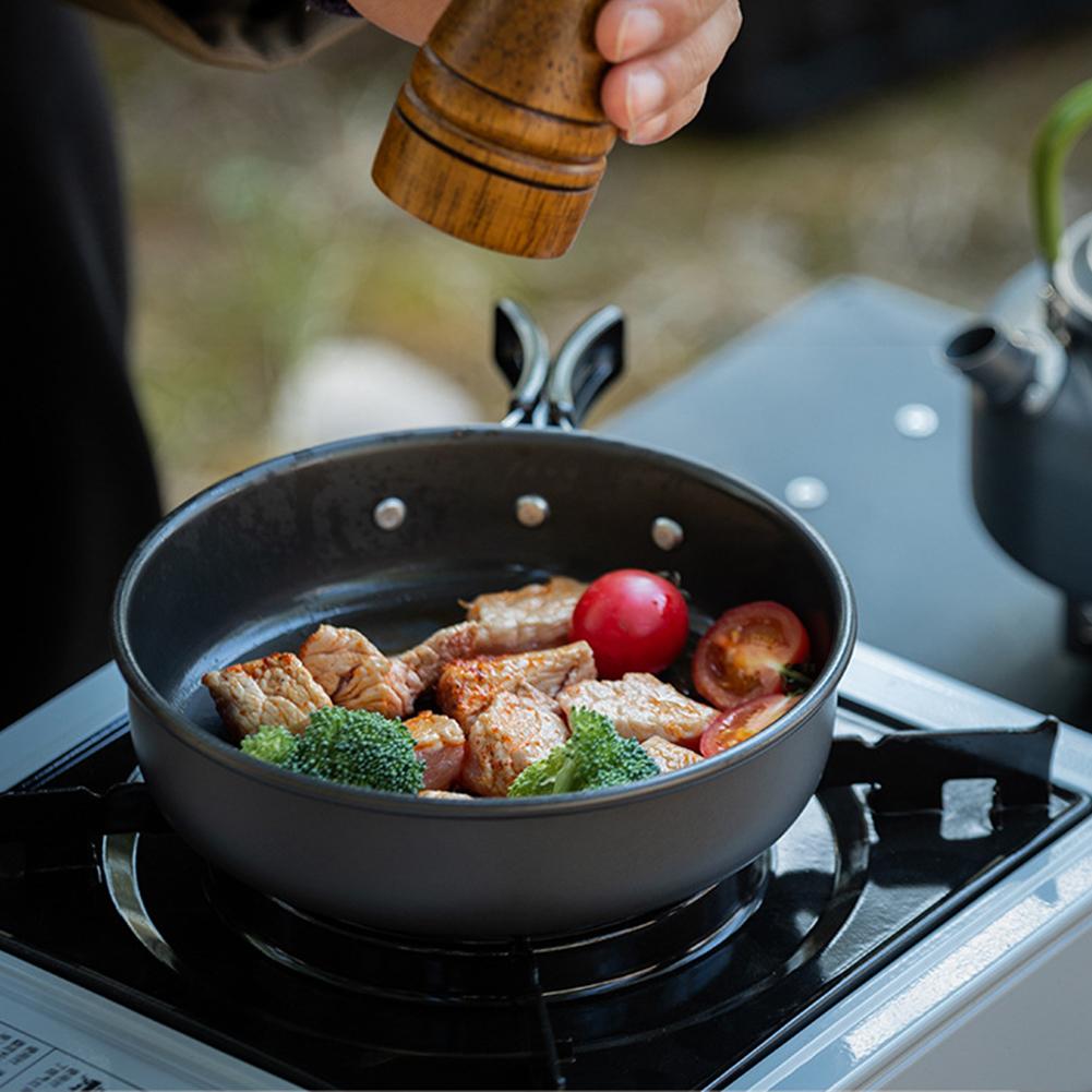 3PCS Camping Cookware Set Pot Pan Kettle Set Outdoor Cookset Cooking Kit 2-3 Person with Mesh Bag Hiking Picnic Travel Equipment