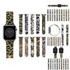 Camouflage Camo Armband für Apple Iwatch 7 6 Se 5 4 3 2 1 Band Stoßfest und Leicht