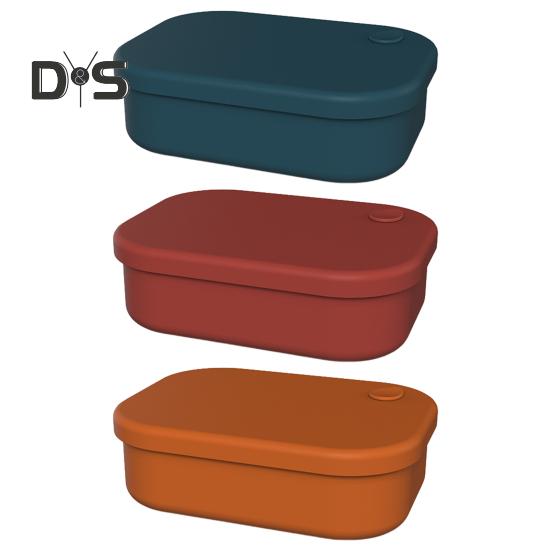 Silicone Lunch Box with Multi-compartments Leak-Proof BPA Free Food Storage Container Microwave/Oven/Freezer Safe Bento Box for Work Travel Picnic