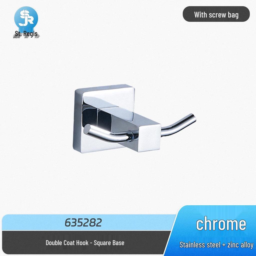 Stainless Steel Bathroom Towel Rack & Hanger Set