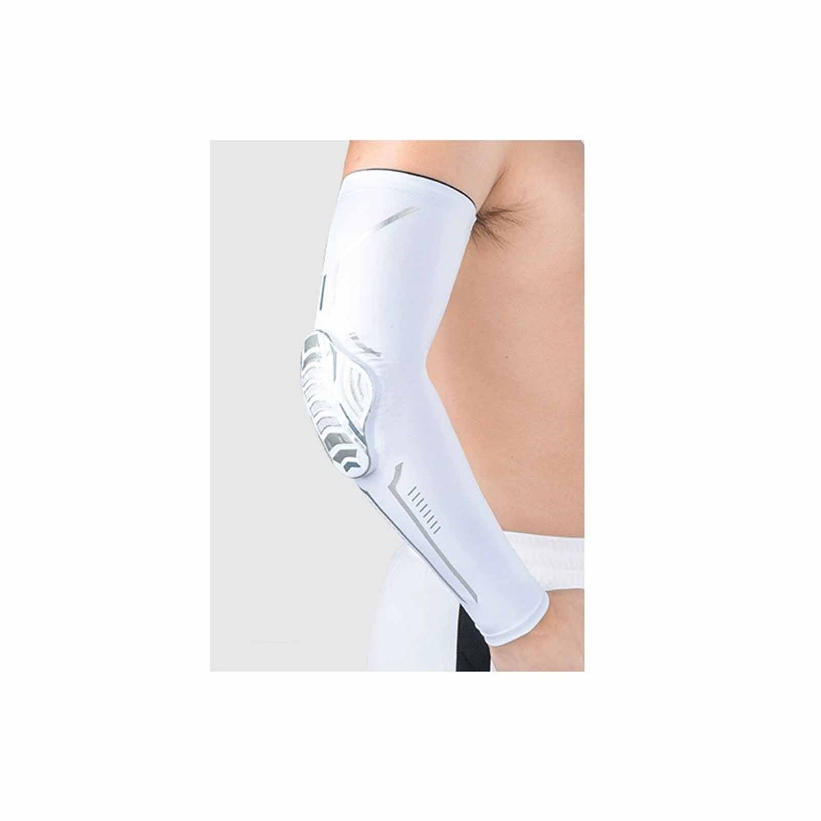 

Honeycomb Elbow Arm Sleeves – -Collision Compression Sports Guards for Basketball, Football, Mountain Climbing & Cycling XL белый