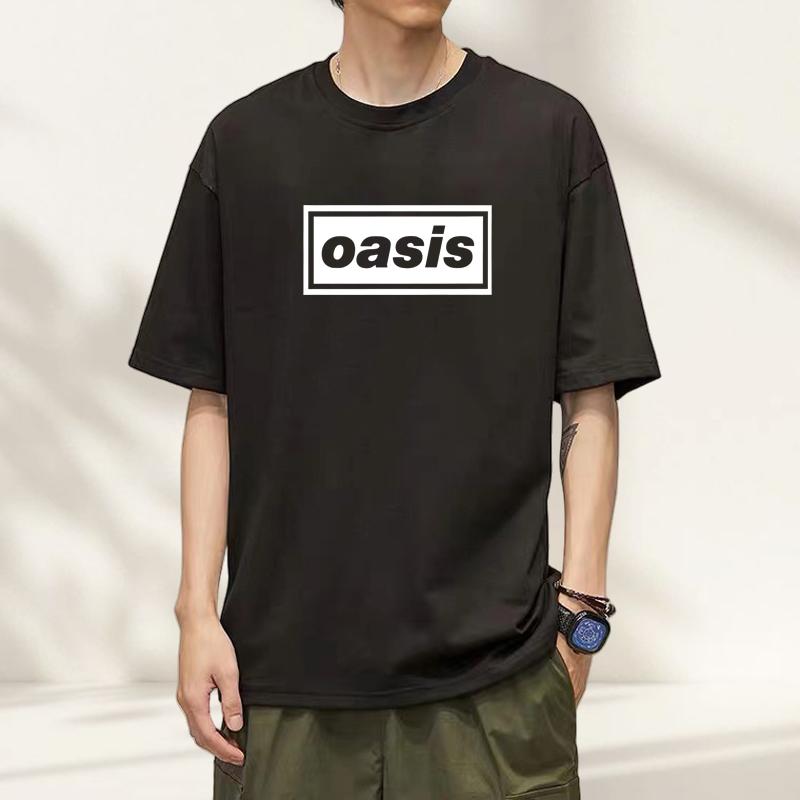 

Tshirt À Manches Courtes Du Groupe Oasis David Bowie Groupe De Rock Périphérique Vêtements Américains Impression En Coton 4XL