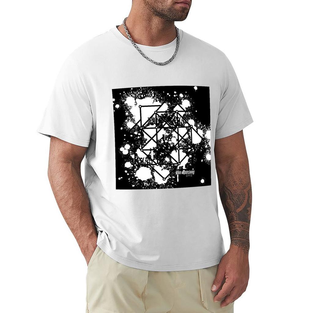 Woosung The White Rose Abstract TShirt sublime anime t shirts mens t shirts casual stylish