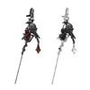 Unique Animal Piercing Clip Earring Alloy Rose and Crow Ear Stud Alternative Style Accessories Dark Fashion Jewelry