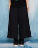 GLACK Gp190 Turn-Up Gaucho Bermuda Pants (Black)