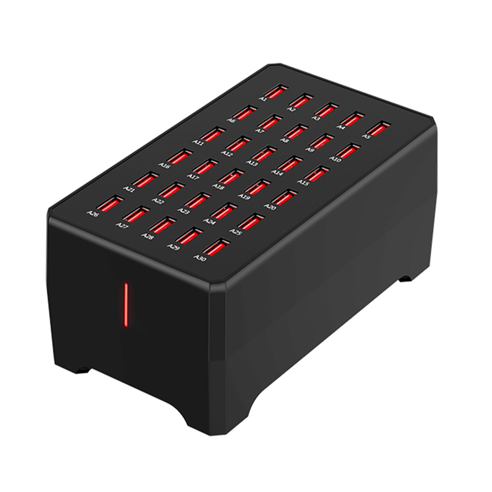 

Зарядная станция USB мощностью 150 Вт, 30 портов, зарядная док-станция USB, многопортовое зарядное устройство, настольное интеллектуальное зарядное устройство для AU