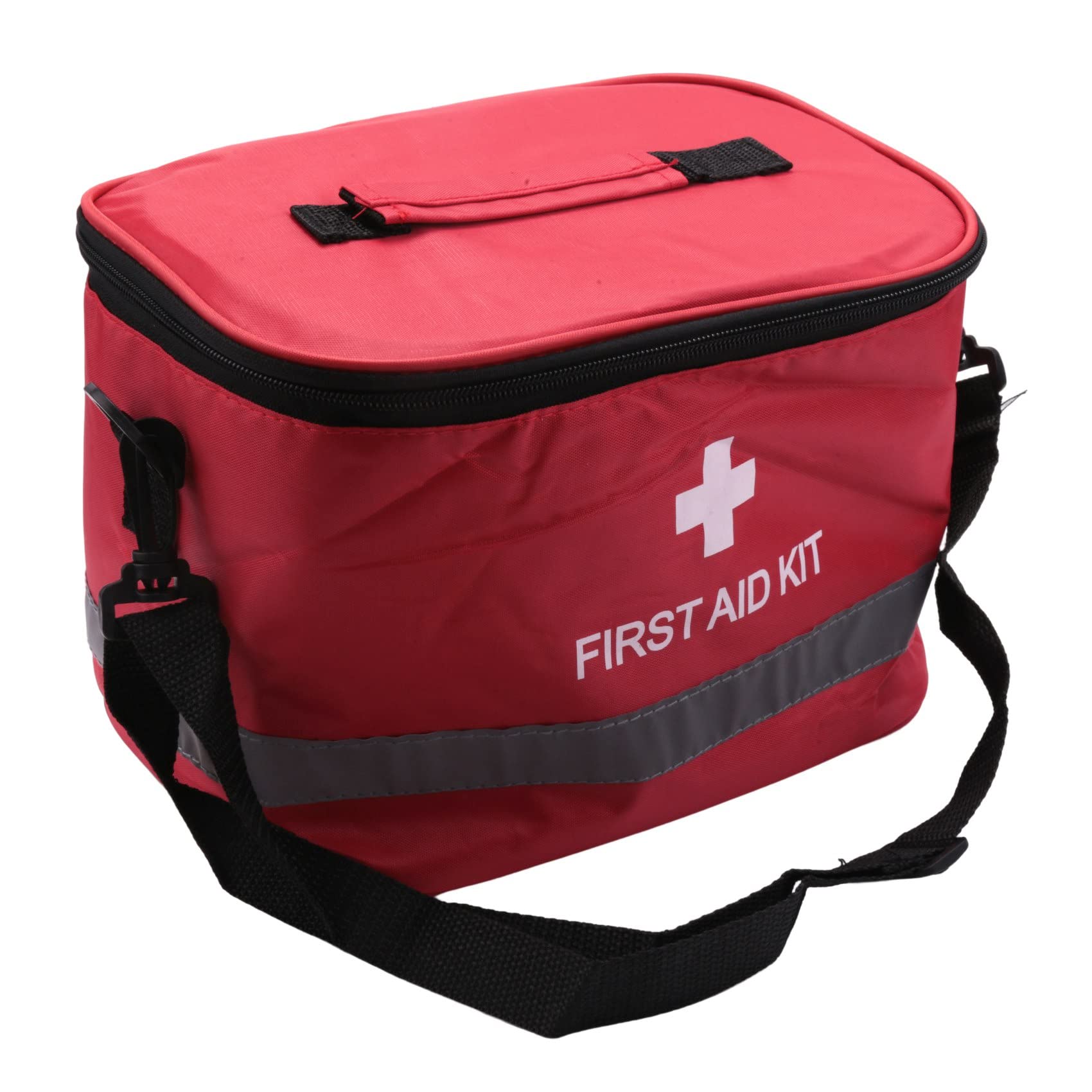 

Haskoss Outdoor First Aid Kit, Sports Camping Bag, Home Medical Emergency Survival Package, Red Nylon, Featured Cross Symbol Crossbody Bag