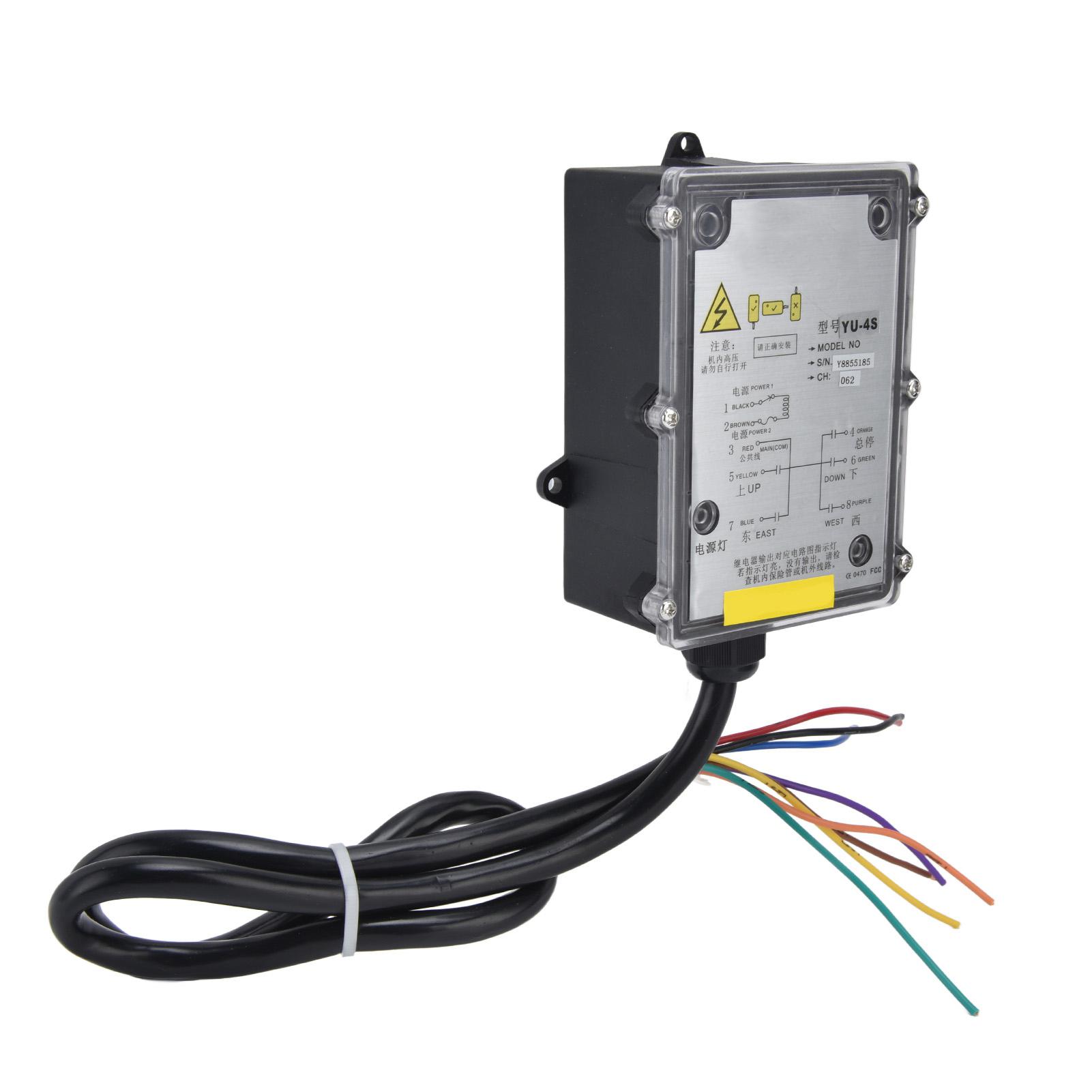 

Industrial Remote Control Switch Transmitter Kit Single Handle for Electric Hoist Crane YU‑4S Type 2