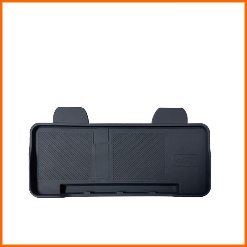 For Tesla Model YL 2025-2027 Silicone ETC Storage Box with Bracket Paper Towel Storage Box Automobile Modification Supplies