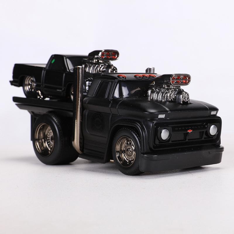 Maisto 1:64 MUSCLE TRANSPORTS 1966 Chevrolet C60 Flatbed/1993 Chevrolet 454 SS Pickup Alloy Model Car