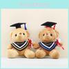 Teddy Hat Doctor Bear Cartoon Plush Toys Students Graduation Souvenir Gift Doll