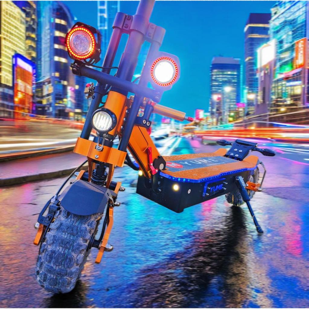 YUME X11+ Adult Electric Scooter, Hydraulic Brake + Electronic Brake, BMS, Wide Tire, 3000W Dual Motor, IP 54