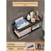 Miling Space Aluminum Bathroom Tissue Box with Storage Shelf