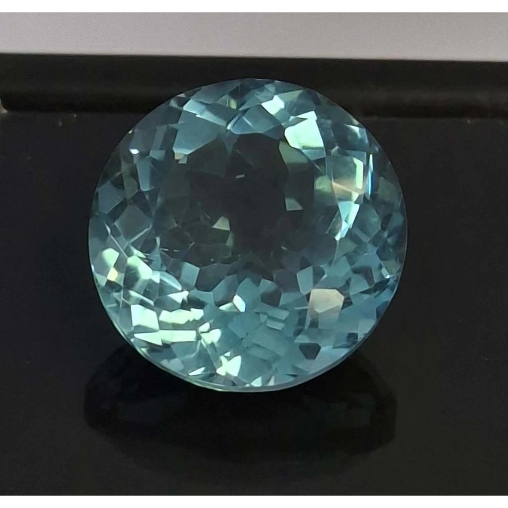 Natural Blue Aquamarine Round Cut 6-8 Ct Fabulous Certified Loose Gemstone