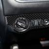Carbon Fiber Car Front Headlight Switch Cover Trim For Dodge Challenger 2015-20