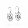 Blue Topaz Sterling Silver Earrings: Filigree Gemstone Jewelry