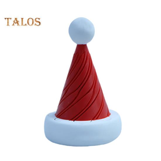 

3D-печатная спиральная конусная игрушка, невозможная рождественская елка, сквозная скульптура, вихревая нить, иллюзия, снятие стресса, для детей и взрослых, мини-спиральная шапка Санты красный
