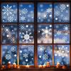 Double-Sided Snowflake Electrostatic Wall & Glass Sticker for Christmas Party Decorations