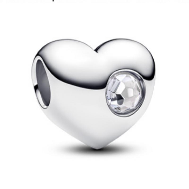 Pandora Ingrievable Birthstone Heart Charm   April 794161c04