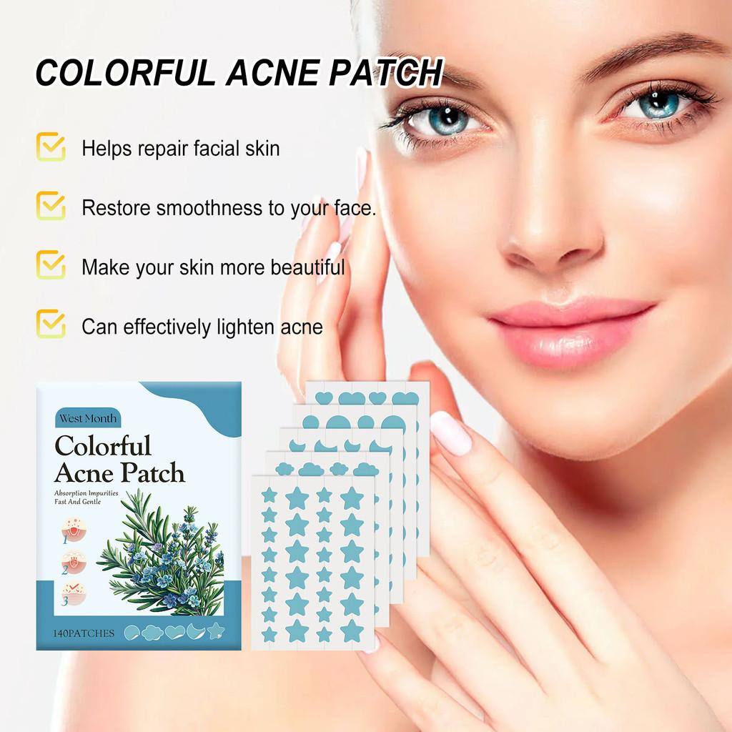 West Month Blue Acne Patches Gentle Deep Cleansing Repairing Spot Treatment For Clear Skin