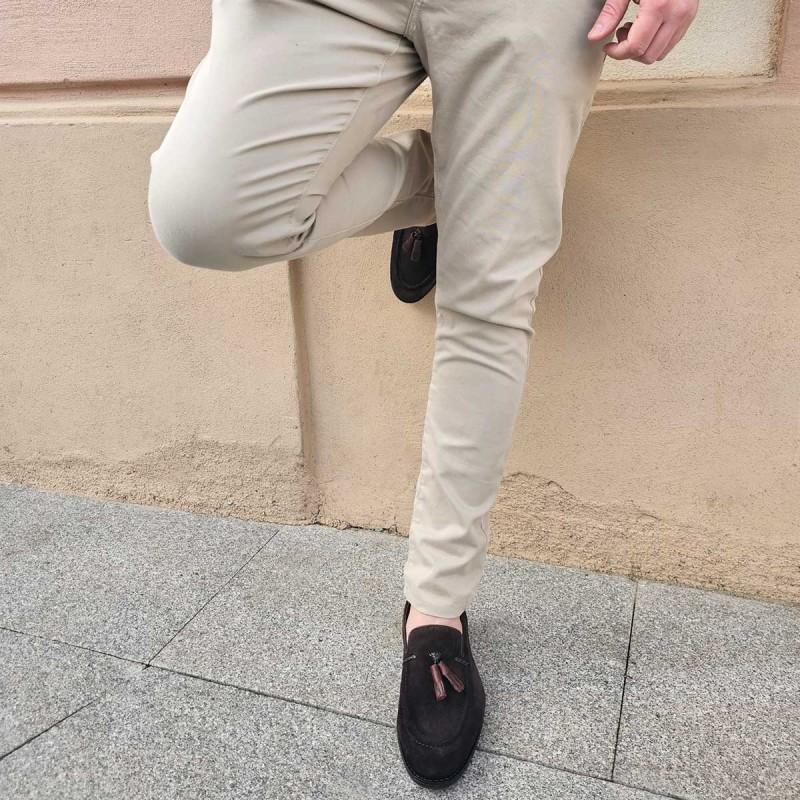 Mocasín De Piel Para Hombre. Purapiel Moretto2 102778