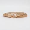 Korean Style Women's Patent Leather Thin Belt - Fashionable Waist Accessory for Dresses