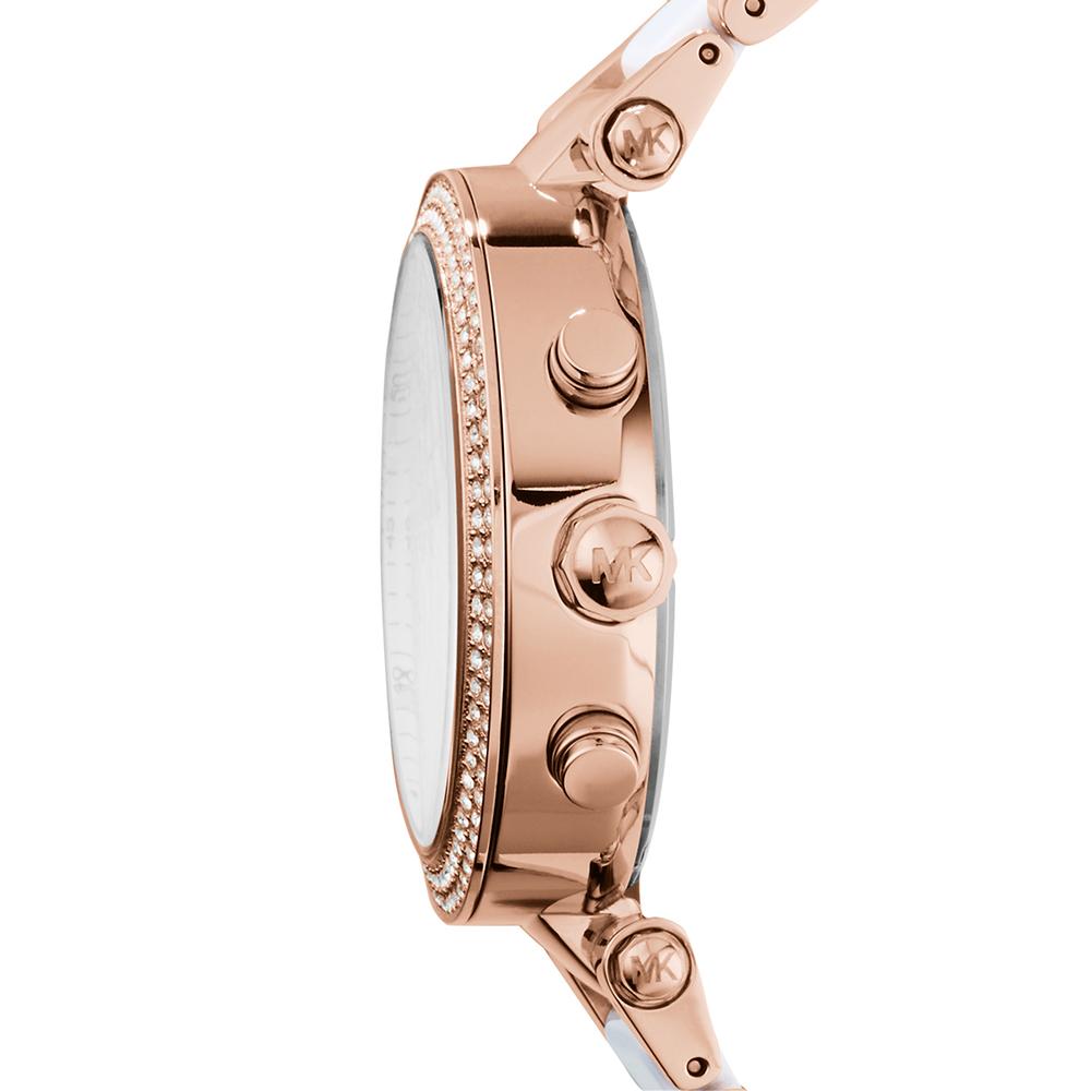 Michael Kors MK5774 Damenuhr Weißes Armband Weißes Zifferblatt 39mm + Box