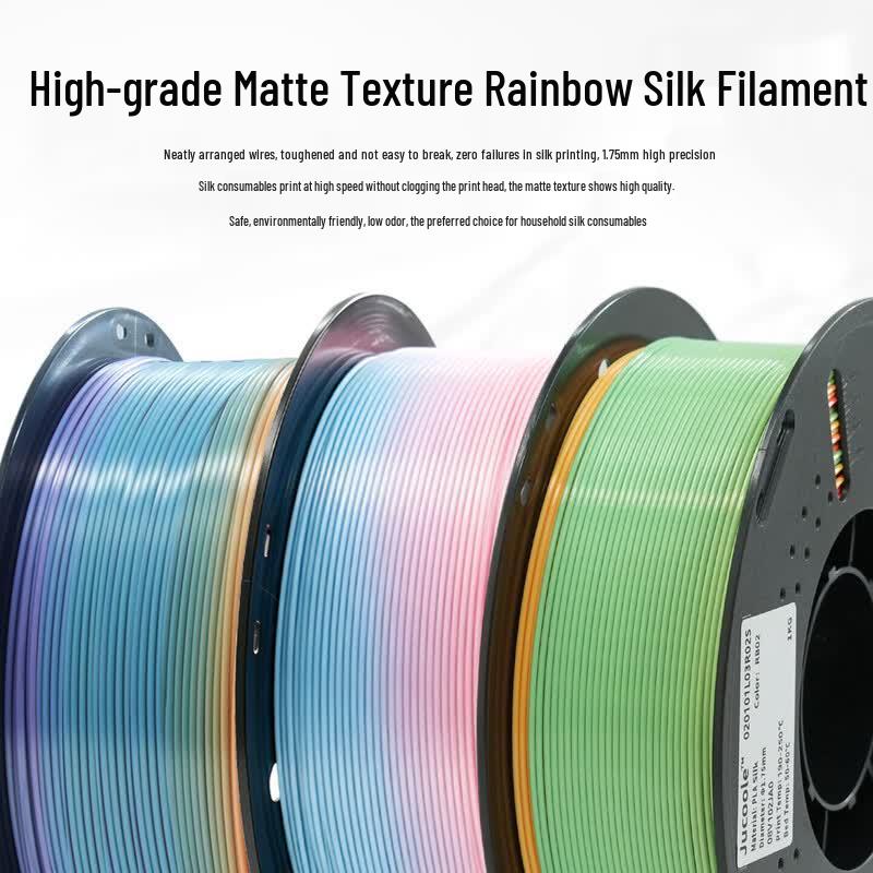 JUCOOLE Matte Rainbow PLA 3D Printer Filament