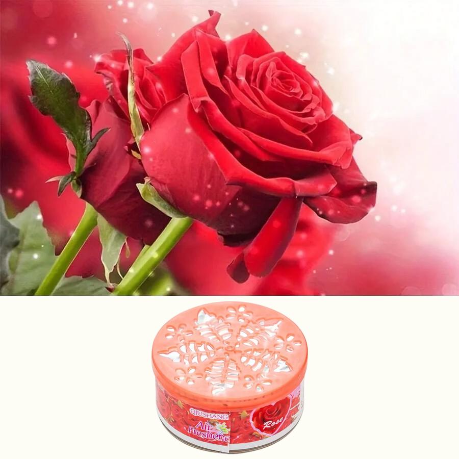 

1/2/3 шт. Автомобильный ароматизатор Авто освежитель воздуха в банке Лаванда Роза Лимон Долгоиграющий Авто ароматерапия Авто дезодорант 1PCS ярко-розовый